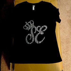 Senior Elite Bling V Neck woman’s tshirt. Pre owned.